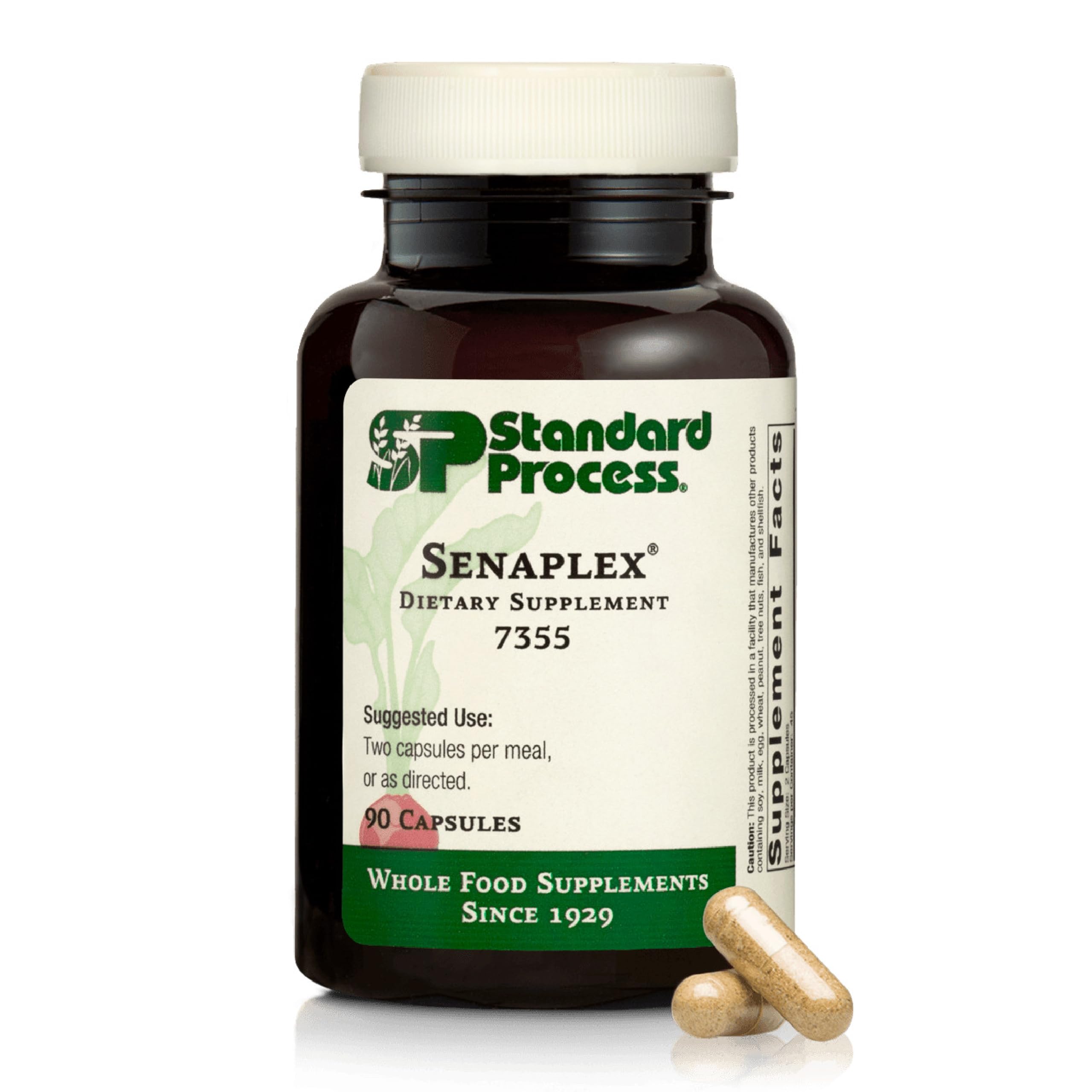 Standard Process Senaplex - Nervous System Support with Niacin, Vitamin B12 & B6 - Supports Brain Health & Cellular Health - Offers Antioxidant Activity - Non-Dairy - 90 Capsules (45 Servings) Standard Process Inc. Au supplements