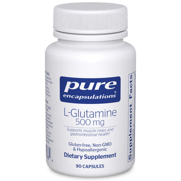 Pure Encapsulations L-Glutamine 500 mg - Supplement for Immune and Digestive Support, Gut Health and Lining, Metabolism, and Muscle Support*