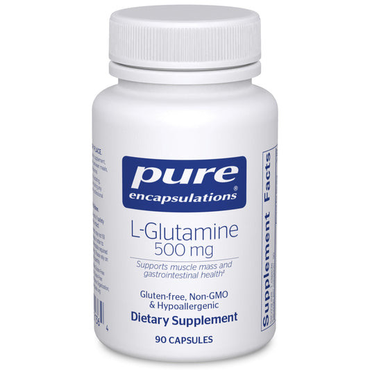 Pure Encapsulations L-Glutamine 500 mg - Supplement for Immune and Digestive Support, Gut Health and Lining, Metabolism, and Muscle Support* Pure EncapsulationsUS supplements