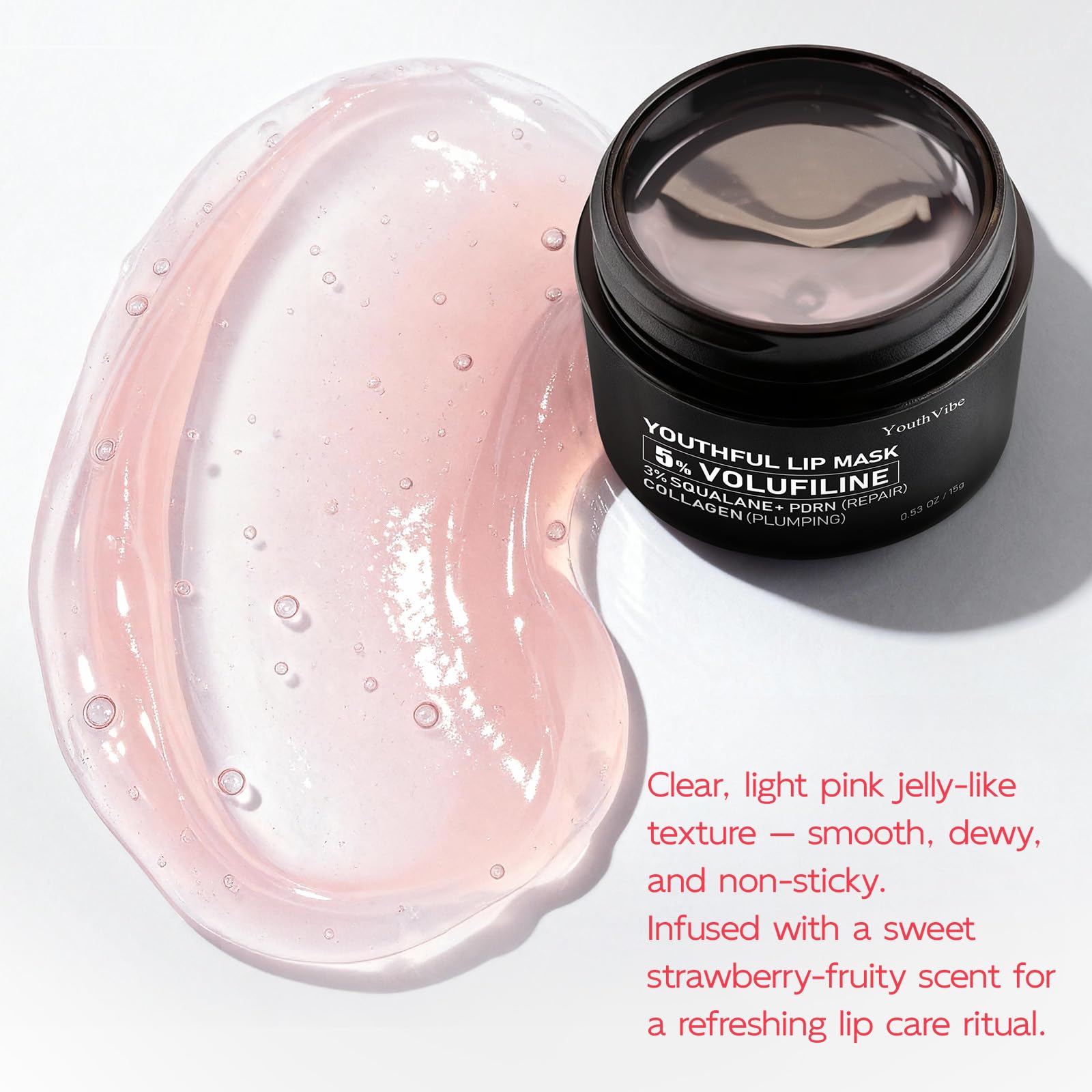 YouthVibe Lip Mask Overnight Moisturizing - Nourish & Hydrate, Antioxidants, 5% Volufiline, Vitamin E, Shea Butter, PDRN & Collagen Sleeping Lip Treatment for Dry, Chapped Lips YouthVibe Au supplements