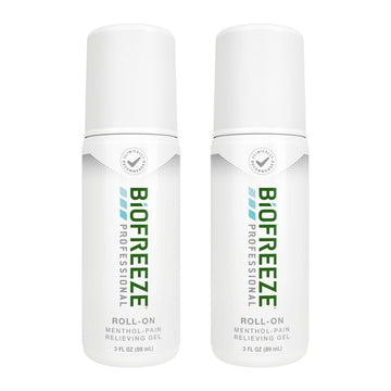 Biofreeze Professional Pain Relief Roll On, Knee & Lower Back Pain Relief, Arthritis Pain Reliever, Neck Pain Relief, Cooling Joint Pain Relief, Roll-On Menthol Gel 3 Fl Oz (Pack of 2) Biofreeze Au supplements