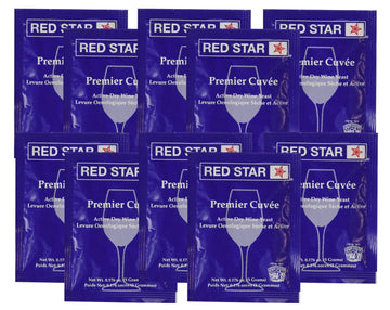 Red Star Premier Cuvee Yeast 10 Packets Red Star Au supplements