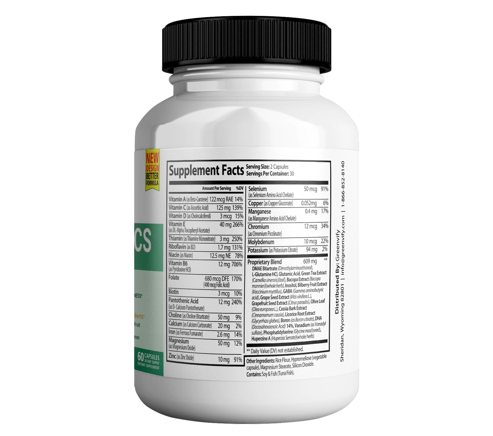 Vertigenics Max – Brain & Focus Support Supplement – Extra Strength Neuro Formula with Vitamins, Minerals & Herbal Blend – Supports Clarity, Alertness & Energy – 60 Capsules (1) Vertigenics Au supplements