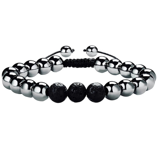 RENZHI-Magnetic Hematite Bracelet–Beaded Magnetic Bracelets for Men and Women RENZHIAU supplements