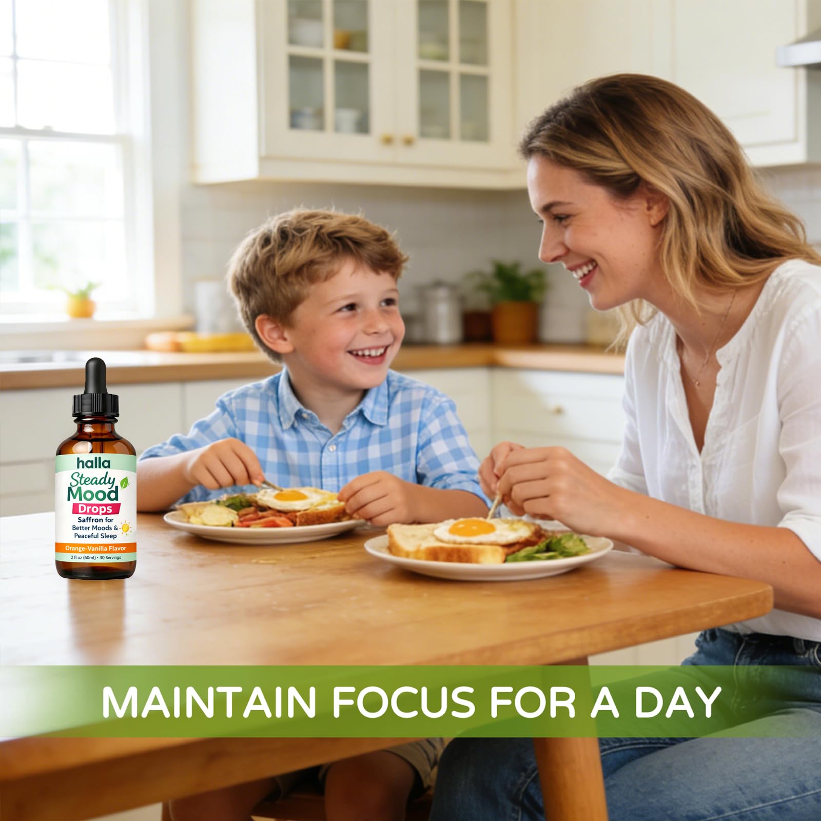 ReviveNerve Halla Steady Mood Drops, with Pine Bark Extract, Orange-Vanilla Flavor - Promotes Mood, Focus, Attention & Sleep Support - Liquid Drops(1pcs) ReviveNerve Au supplements