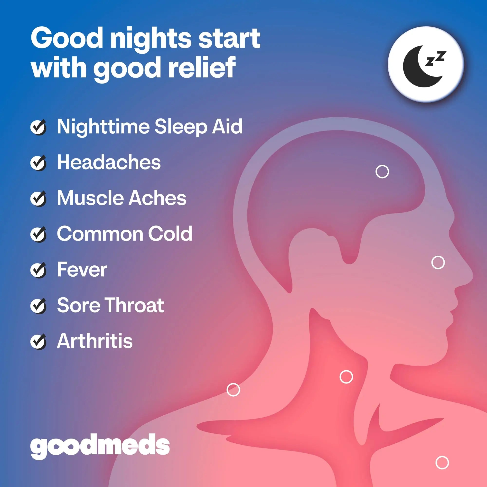 GoodMeds Compare to Tylenol PM PM Pain Reliever & Sleep Aid, Generic Acetaminophen 500mg, Fast-Acting, Extra Strength for Headaches, Migraines, Aches | Non-Habit Forming (375 Count) GoodMeds Au supplements