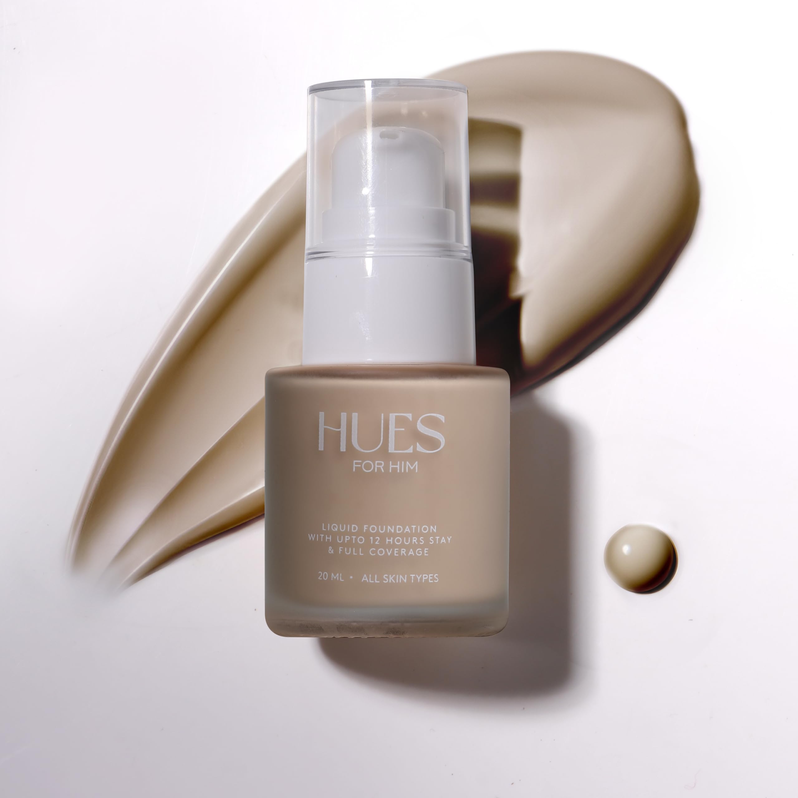 Hues for Him Foundation for Men – Full-Coverage, Lightweight & Hydrating Fit | Natural Coverage | Oil Control & Perfect Fit for Men’s Faces | Available in 4 Shades | Fresh Canvas, .67oz HUES FOR HIM Au supplements