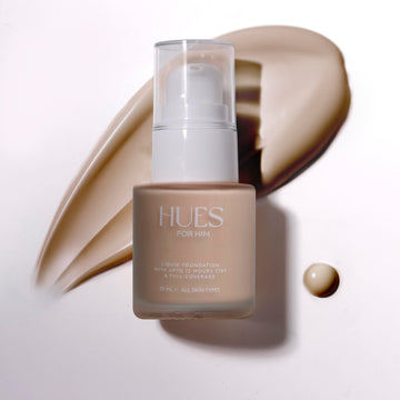 Hues for Him Foundation for Men – Full-Coverage, Lightweight & Hydrating Fit | Natural Coverage | Oil Control & Perfect Fit for Men’s Faces | Available in 4 Shades | Fresh Canvas, .67oz HUES FOR HIM Au supplements