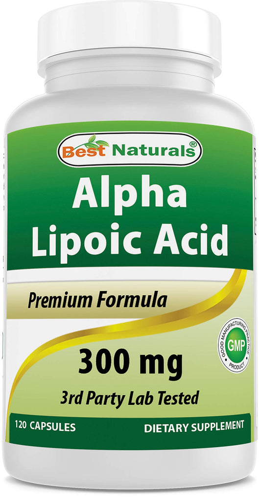 Best Naturals Alpha Lipoic Acid 300 mg 120 Capsules Best NaturalsUS supplements
