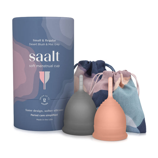 Saalt Soft Menstrual Cup - Best Sensitive Reusable Period Cup - Wear for 12 Hours - Tampon and Pad saaltUS supplements