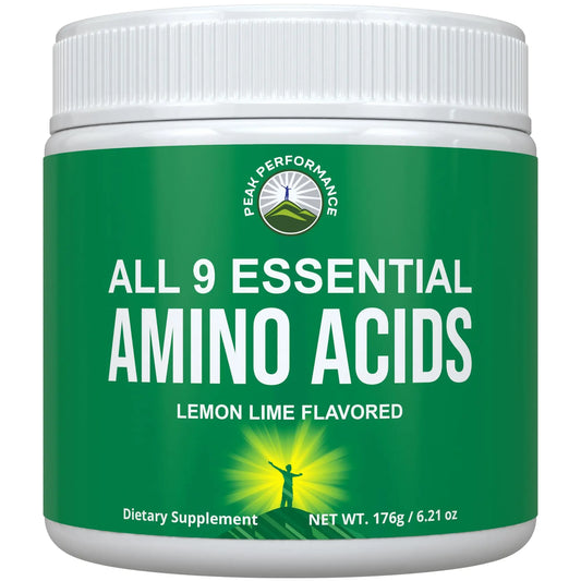 All 9 Essential Amino Acids Powder. Pre + During + Post Workout with EAAs + BCAAs for Energy, Muscle Growth, and Recovery. Non-GMO BCAA and EAA Powders for Men + Women. 3rd Party Tested. Lemon Lime Peak PerformanceAU supplements