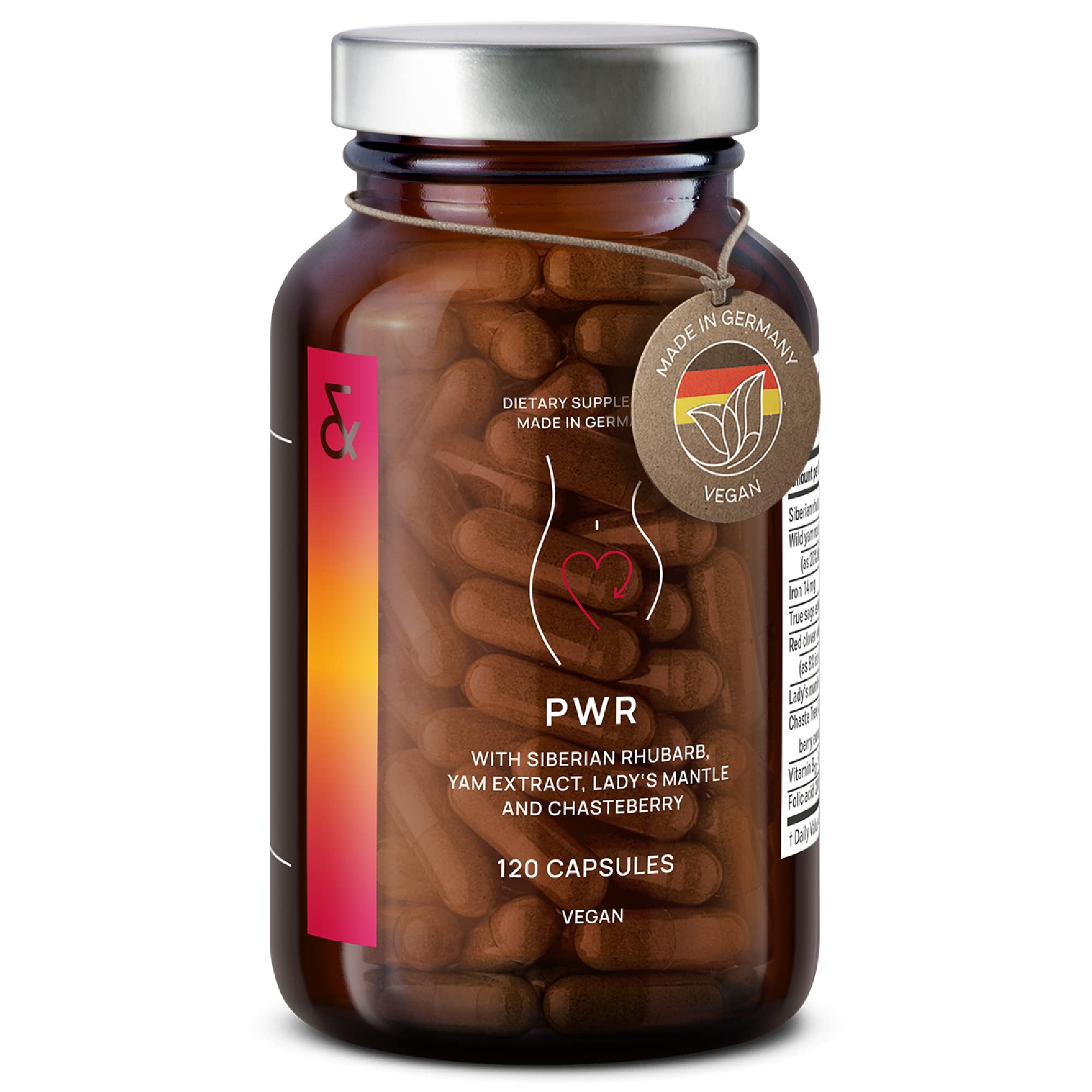 CLAV® Natural Hormone Balance for Women - PMS Relief with Siberian Rhubarb, Wild Yam & Vitex Berry - Vegan Menstrual Regulator Supplement - 120 Capsules CLAV Au supplements