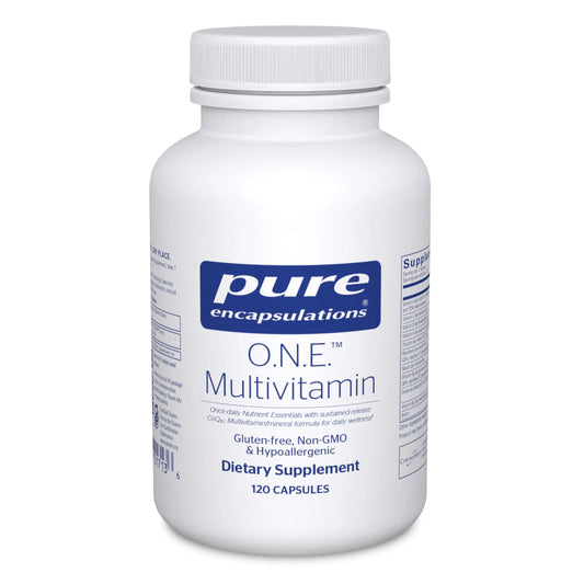 Pure Encapsulations O.N.E. Multivitamin - Once Daily Multivitamin with Antioxidant Complex Metafolin, CoQ10, and Lutein to Support Vision, Cognitive Function, and Cellular Health* - 120 Capsules Pure EncapsulationsAU supplements