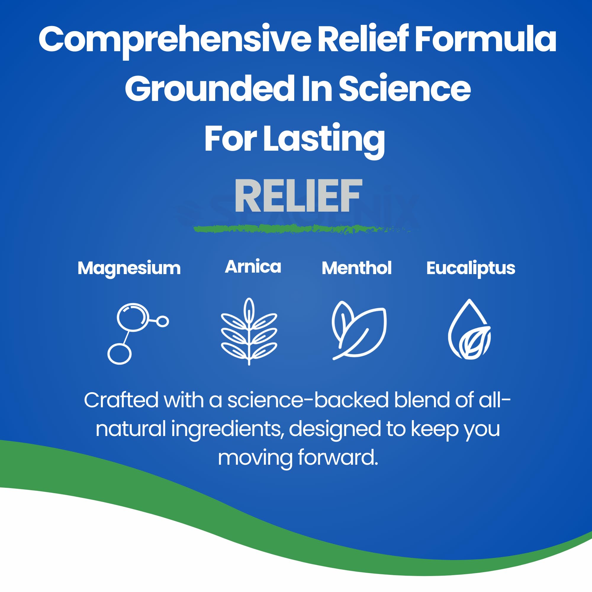 Seagenix Menthol Relief Muscle and Joint Foam - Magnesium Spray Menthol Formula - Joint and Muscle Relief – Relax Tight Muscles – Ease Muscle Cramps Fast - All Natural – Relief for Legs, Neck, Back. Seagenix Au supplements