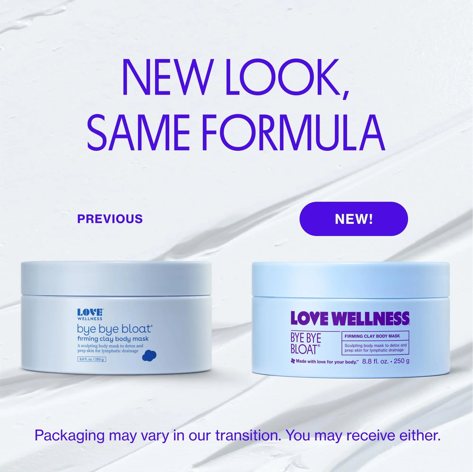 Love Wellness Bye Bye Bloat Firming Clay Body Mask | Lymphatic Drainage Body Mask for Women | Support Bloating Relief, Skin Hydration & Boost Circulation | Caffeine, Grapefruit & Peppermint Oil | 250g Love Wellness Au supplements