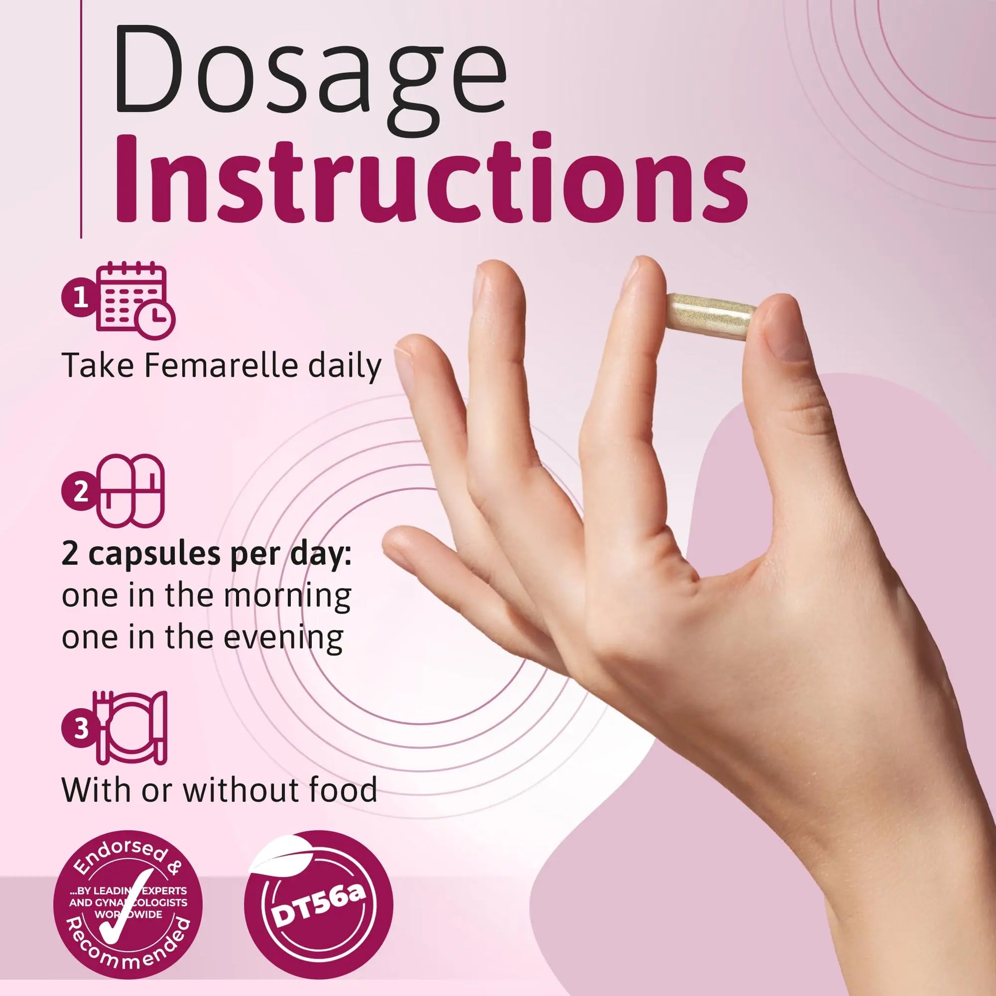 Femarelle® Recharge – Menopause Supplement for Women - Clinically Proven Menopause Relief - Hot Flashes, Night Sweats, Sleep & Libido Support Within 1st Month, Gluten-Free, GMO-Free & Hormone Free FemarelleAU supplements