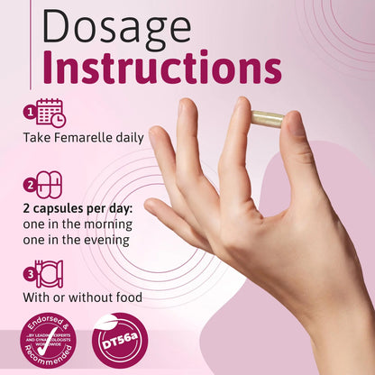 Femarelle® Recharge – Menopause Supplement for Women - Clinically Proven Menopause Relief - Hot Flashes, Night Sweats, Sleep & Libido Support Within 1st Month, Gluten-Free, GMO-Free & Hormone Free FemarelleAU supplements