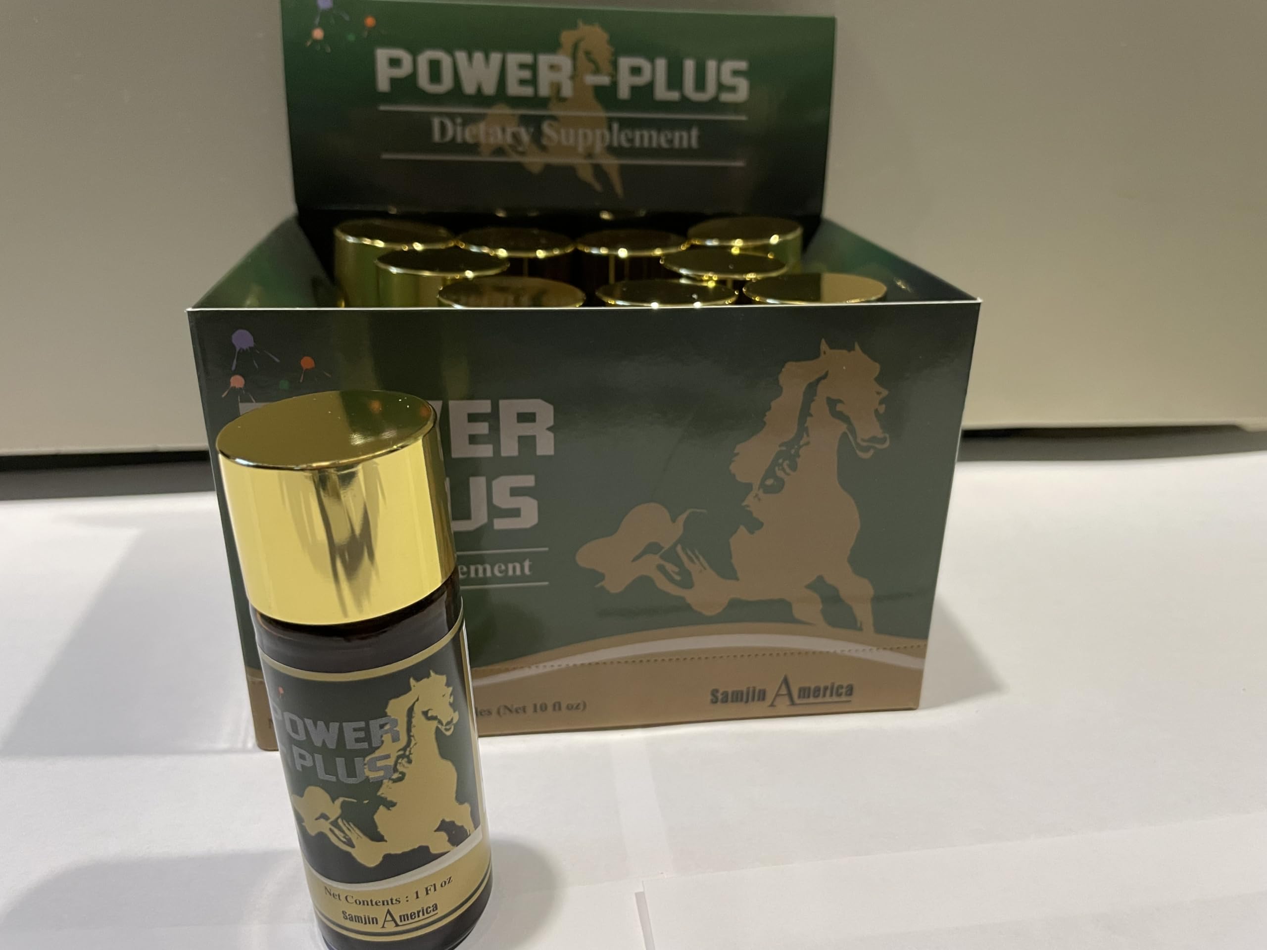 Skydia Power Plus - 10 Bottles Power-Plus Botanical Blend Liquid Supplement (1 FL OZ) Korean Ginseng Extract Ginseng Supplement Natural Men Tonic Ginseng Root Korean Red Ginseng Drops Skydia Au supplements