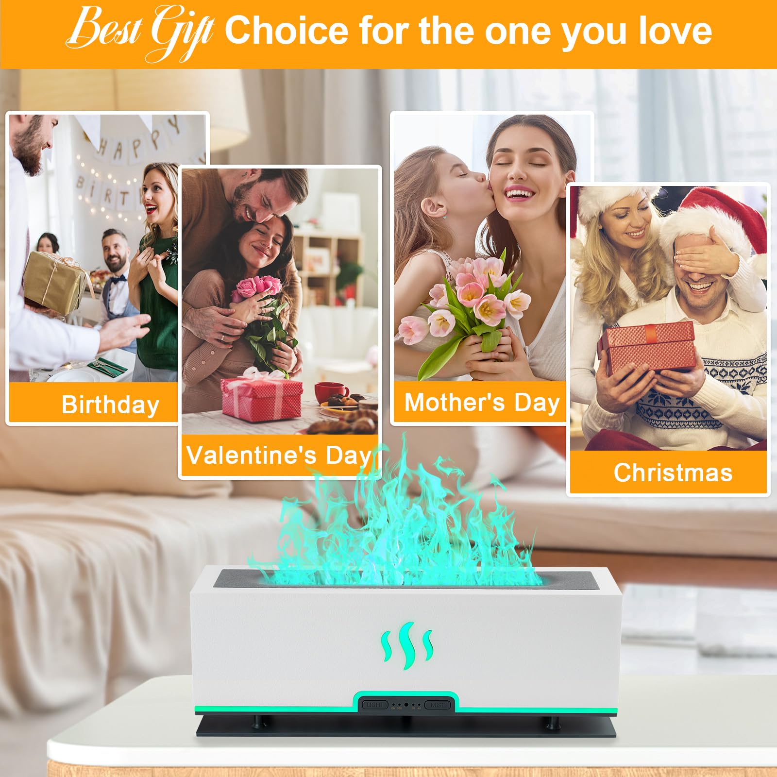 WENPHONE Upgraded 7 Color Essential Oil Diffusers, Flame Air Aroma Diffuser Humidifier, 200ml WENPHONE Au supplements