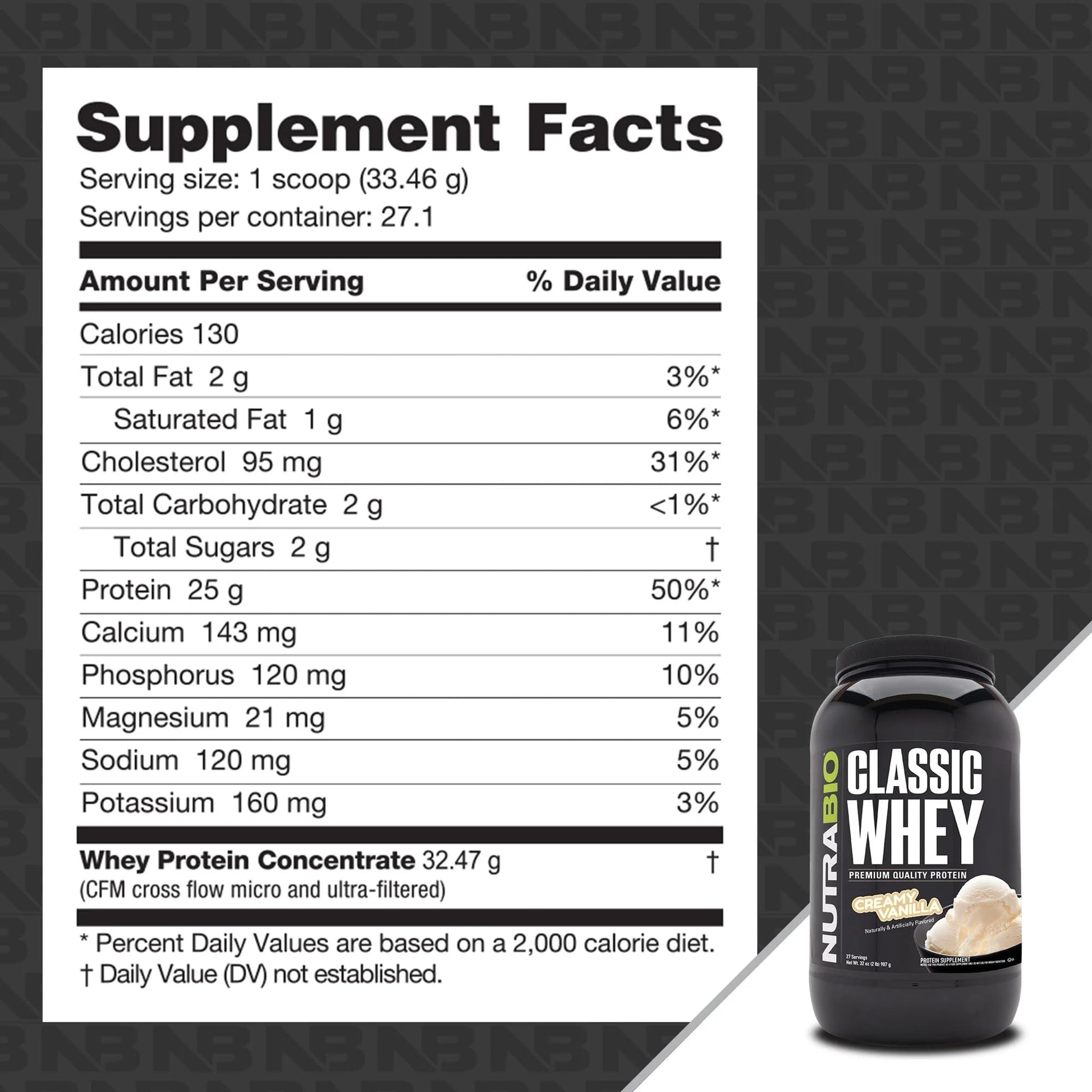 NutraBio Classic Whey Protein Powder- 25G of Protein Per Scoop - Full-Spectrum Amino NutraBio Au supplements
