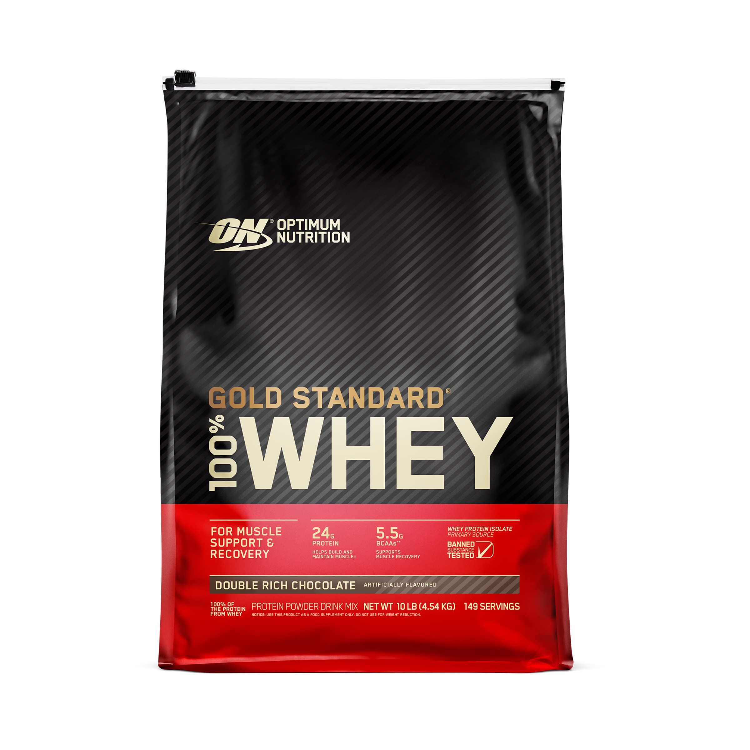 Optimum Nutrition Gold Standard 100% Whey Protein Powder, Double Rich Chocolate Optimum Nutrition Au supplements