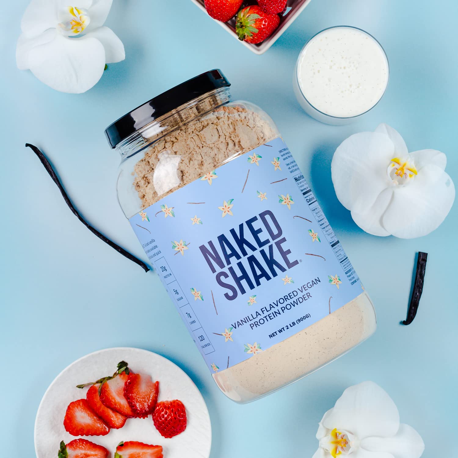 NAKED nutrition Naked Shake - Vanilla Protein Powder - Plant Based Protein Shake NAKED Au supplements