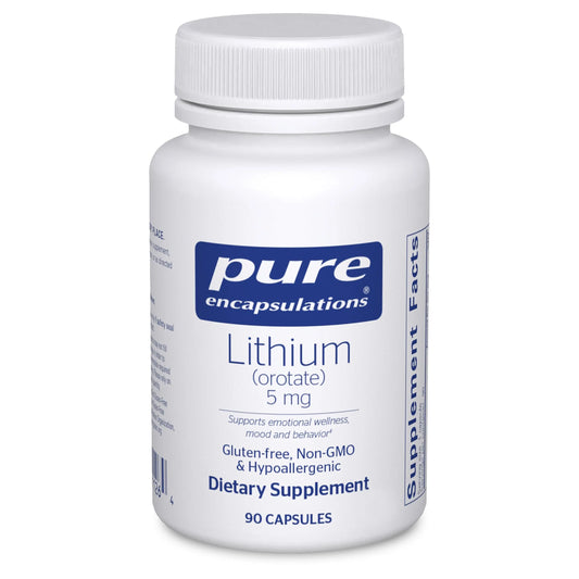 Pure Encapsulations Lithium Orotate 5 mg - Brain Support Supplement - with N-Acetyl-L-Cysteine (NAC) for Memory & Brain Behavior* Pure EncapsulationsAU supplements