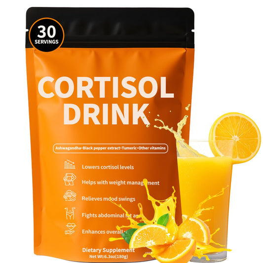 Rulinal Cortisol Drink Powder | Cortisol Supplements for Women | Ashwagandha, L-Theanine, Turmeric Root, Black Pepper Extract for Relax & Focus, Healthy Cortisol Levels, Mental Clarity, Vegan, 6.3oz RulinalUS supplements