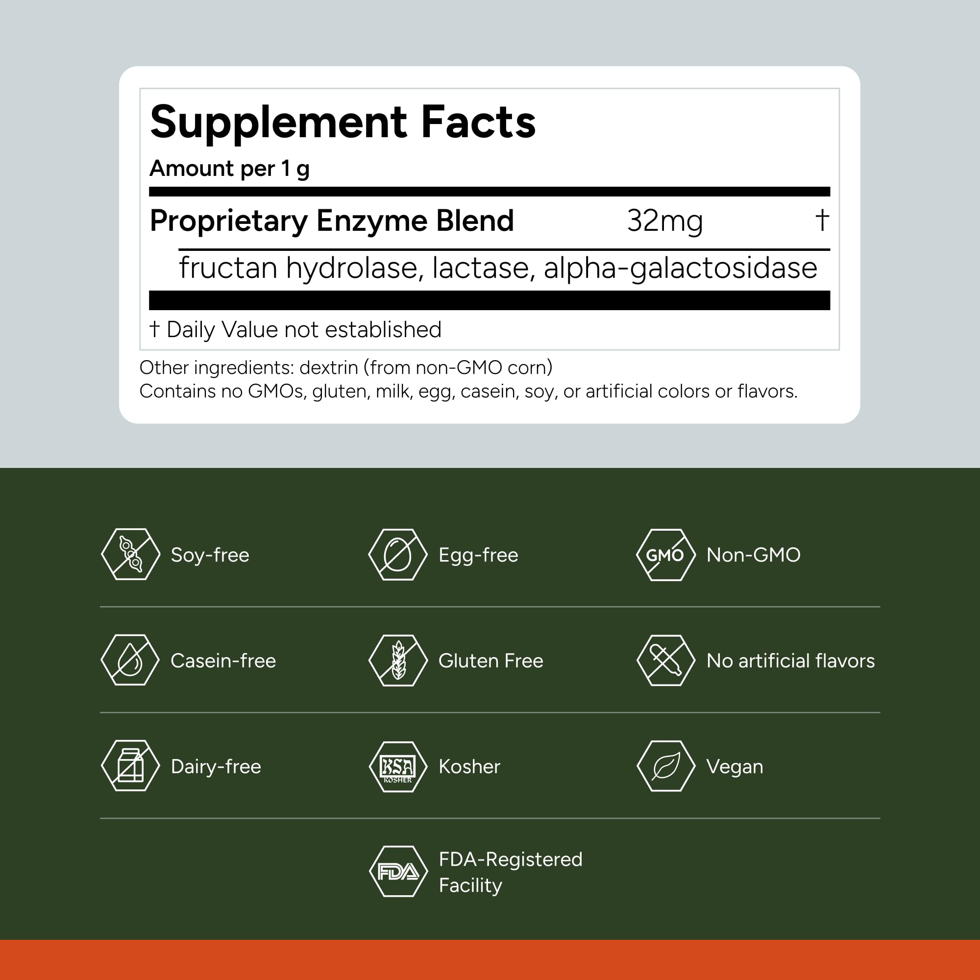 FODZYME® On-The-Go Digestive Enzymes for Gut Health, Relief for Bloating, Gas, Constipation, Diarrhea, Abdominal Pain, Low FODMAP, 30 Dose FODZYME Au supplements