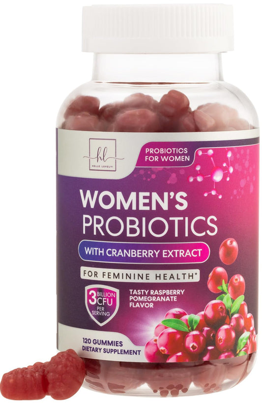 Probiotics for Women + Cranberry - 3 Billion CFU Guaranteed & 6 Vegan Strains for Women's Hello Lovely!AU supplements