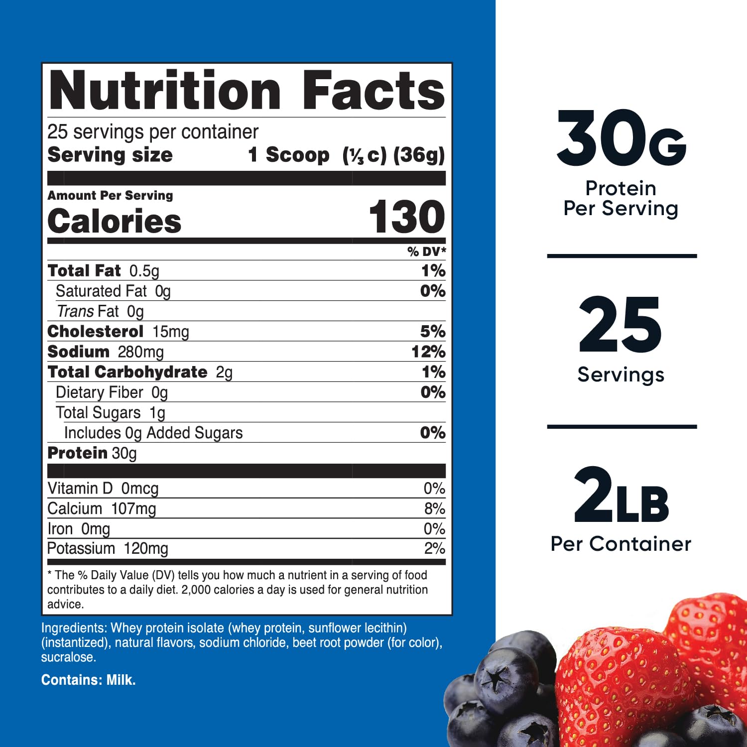 Nutricost Whey Protein Isolate (Strawberry Acai, 2 Pounds) Nutricost Au supplements