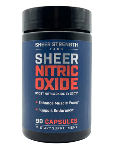 Sheer Strength Labs Nitric Oxide Supplement for Men - Clinically Tested for Pumps & Blood Flow - 270% More Nitric Oxide - Nitrosigine Supplement, S7 & Beetroot - Made in USA - 90 Capsules Sheer Strength Labs Au supplements