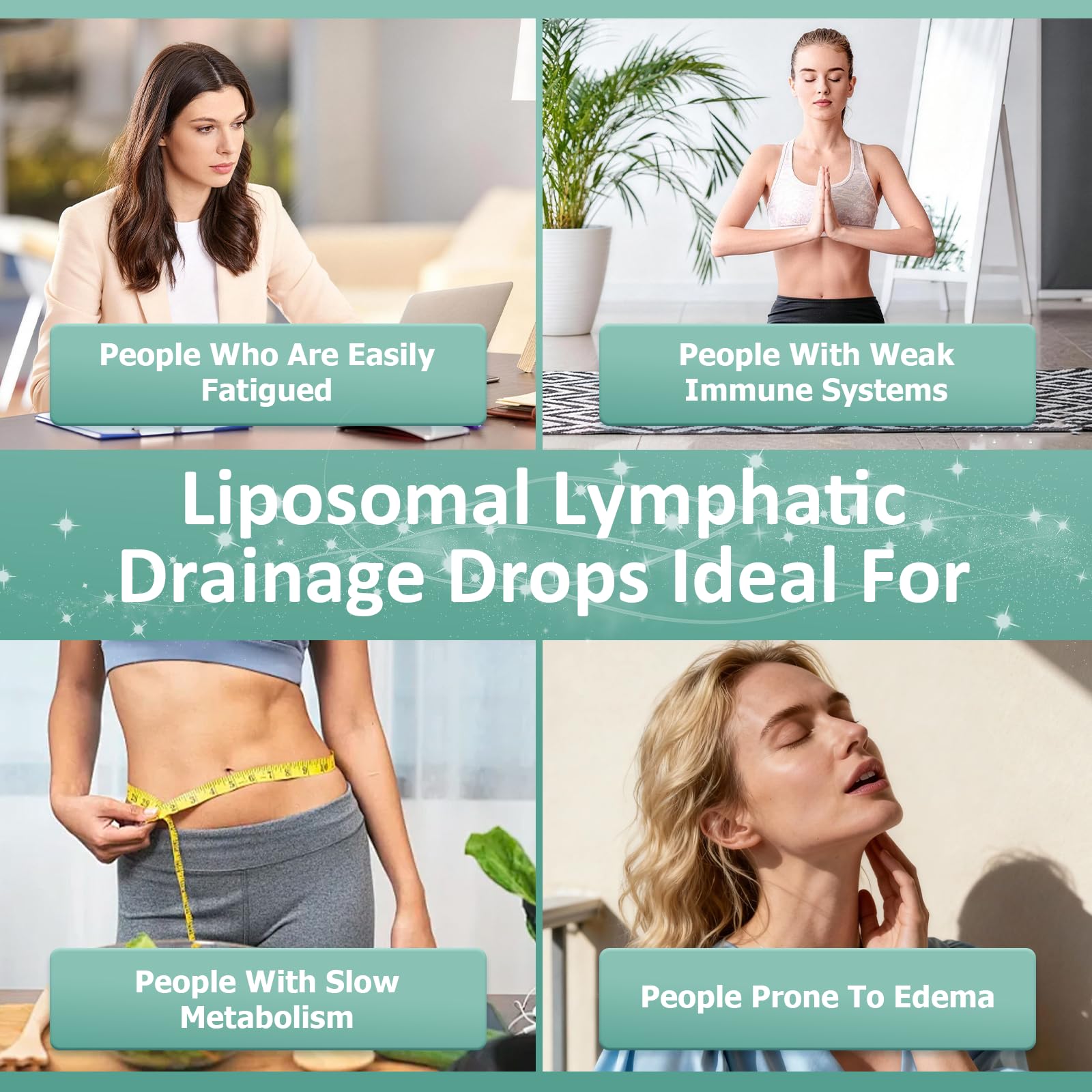Lymphatic Drainage Drops, 6-IN-1 Lymphatic Complex w. Burdock Dandelion Kelp Cleavers, New Maximum Potency Lymph System Support for Bloat Balance Cortisol Immune Full Body Detox & Skin Vitality JUIWEFKK Au supplements