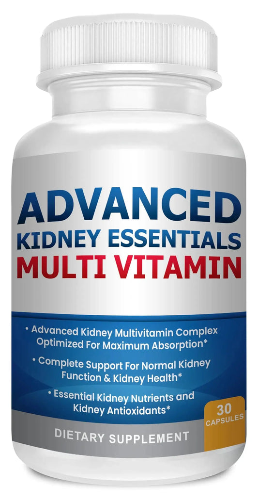 Advanced Kidney Essentials Multivitamin. Kidney Support Supplement for Complete Kidney Health. Kidney Health Supplement Kidney RestoreAU supplements