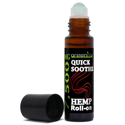 7,500mg Hemp Roll-On Quick Soothe Therapeutic Essential Oil Blend Exclusively on Amazon (1) GreenIVeAU supplements