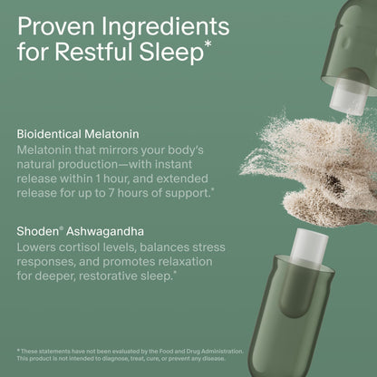 Seed PM-02 Sleep + Restore - Sleep Aid for Women & Men - Non-Habit Forming Bioidentical Melatonin & Ashwagandha - Vegan & Shelf-Stable - 30 Capsules (30-Day Supply) Visit the Seed StoreBuy Supplements Australia