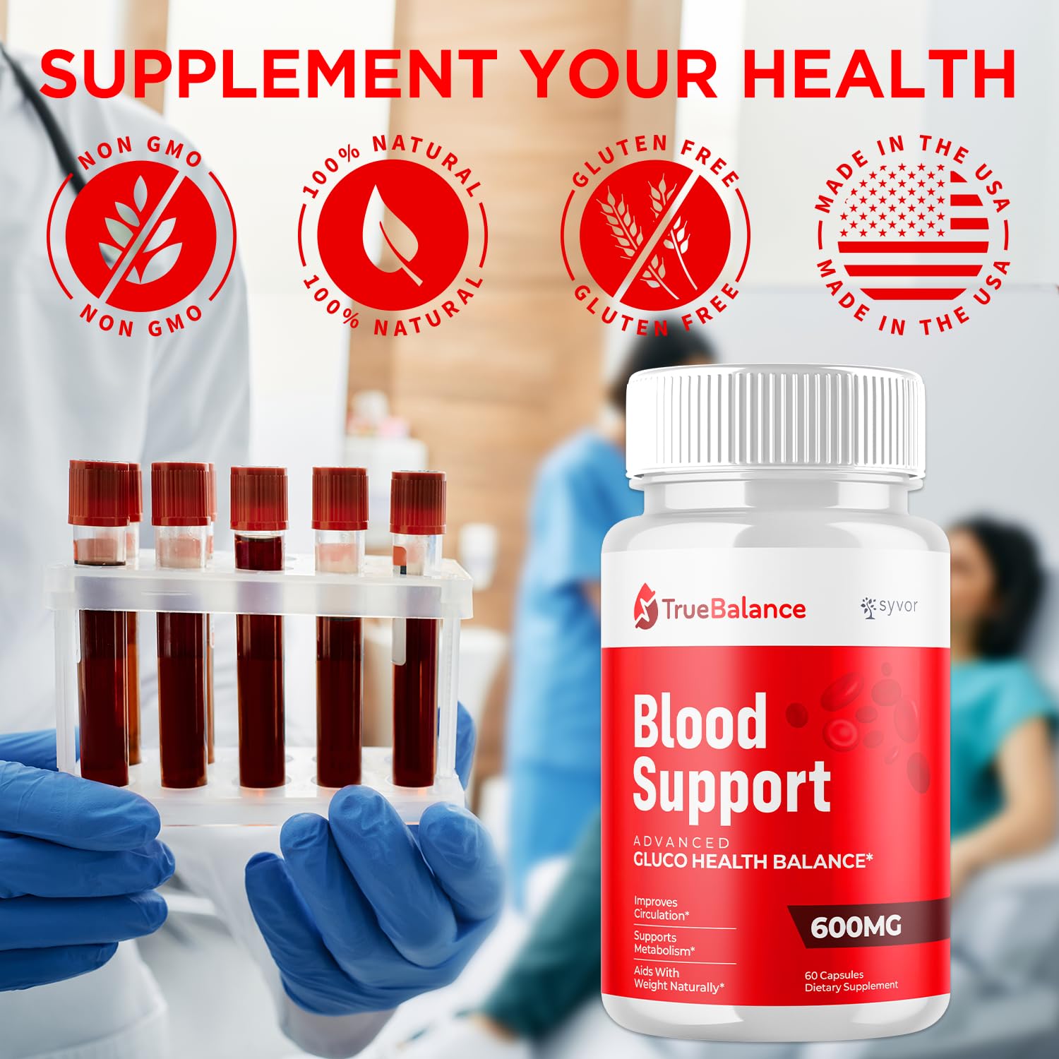 True Balance Capsules, Official TrueBalance Glycogen Support Pills with All Natural Ingredients, Advanced Formula Glyco Support Supplement with Maximum Strength Vitamins for Women & Men (60 Capsules) Syvor Au supplements