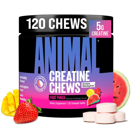 Animal Creatine Chews Tablets - Enhanced Creatine Monohydrate with AstraGin to Improve Absorption, Sea Salt for Added Pumps AnimalAU supplements