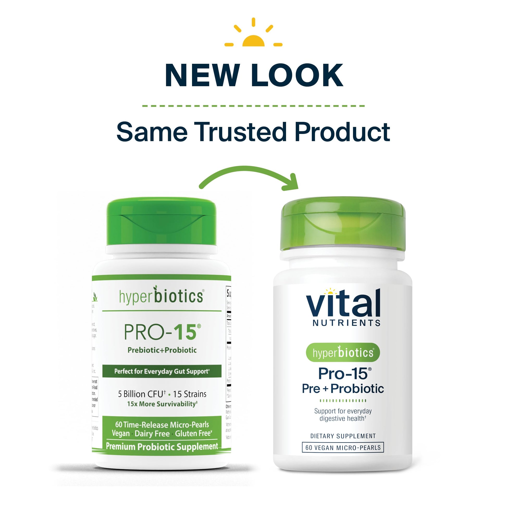 Hyperbiotics Vital Nutrients Pro-15 Prebiotics and Probiotics for Women and Men | 15 Science Backed Strains | Supports Occasional Constipation, Diarrhea, Gas & Bloating | 60 Vegan Time Release Pearls Hyperbiotics Au supplements