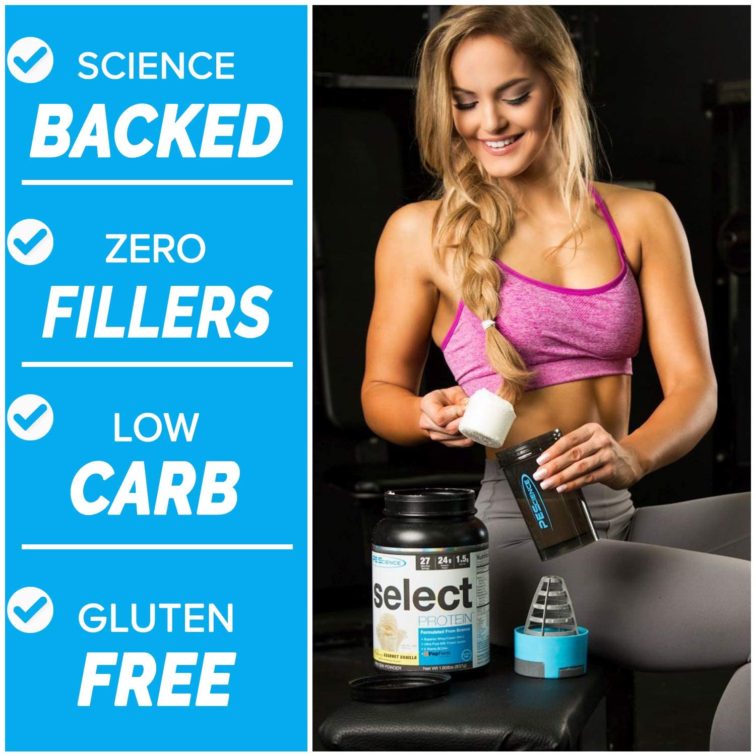 PEScience Select Low Carb Protein Powder, Cake Pop, 27 Serving, Keto Friendly PEScience Au supplements