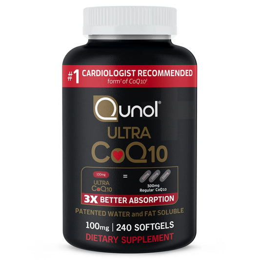 Qunol CoQ10 100mg Softgels Ultra 3X Better Absorption Coenzyme Q10 - Antioxidant QunolAU supplements