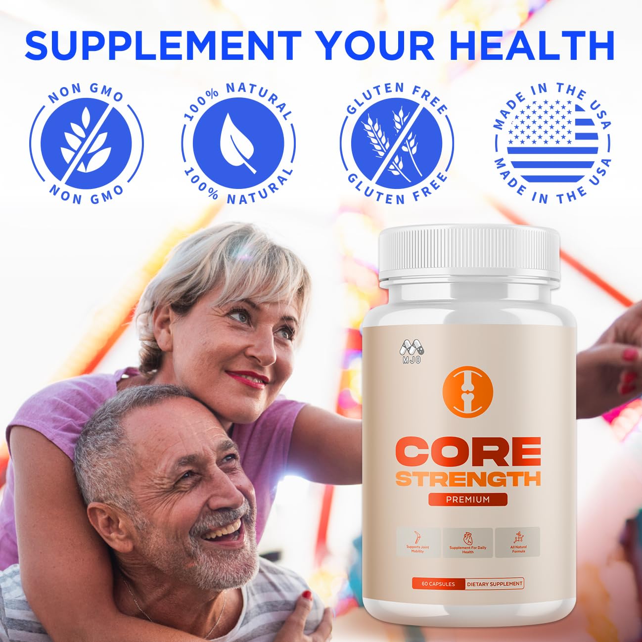 Core Strength Joint Support Capsules, Official Core Strength Supplement Pills with All Natural Ingredients, Advanced Overall Health and Wellness Support with Max Strength Multivitamins (60 Capsules) MJO Au supplements