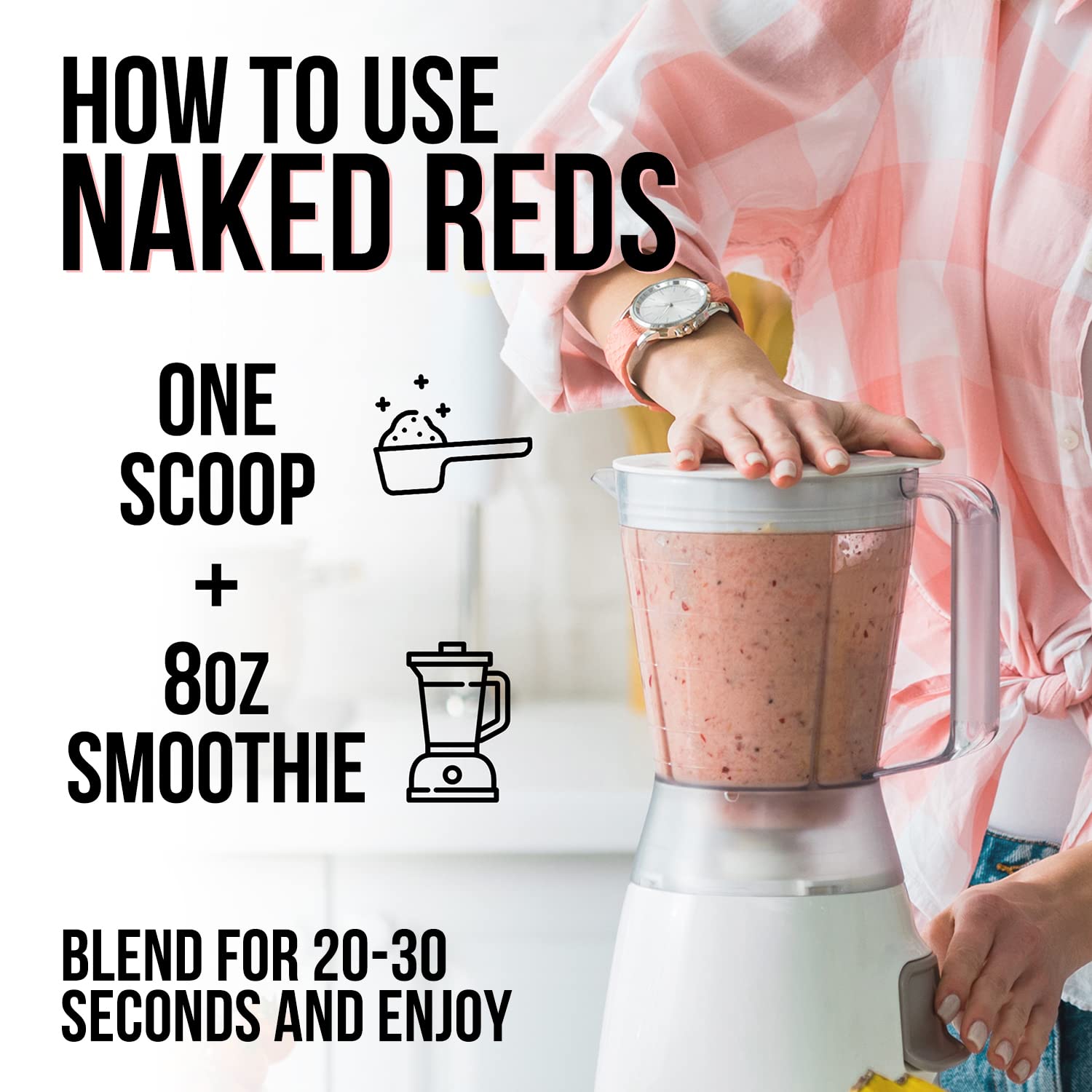 NAKED Reds Superfood Powder - Healthy, Energizing Polyphenol Fruit Powder Mix, No Fillers, No Additives, Vegan, Non-GMO, Gluten Free - 28 Servings NAKED Au supplements