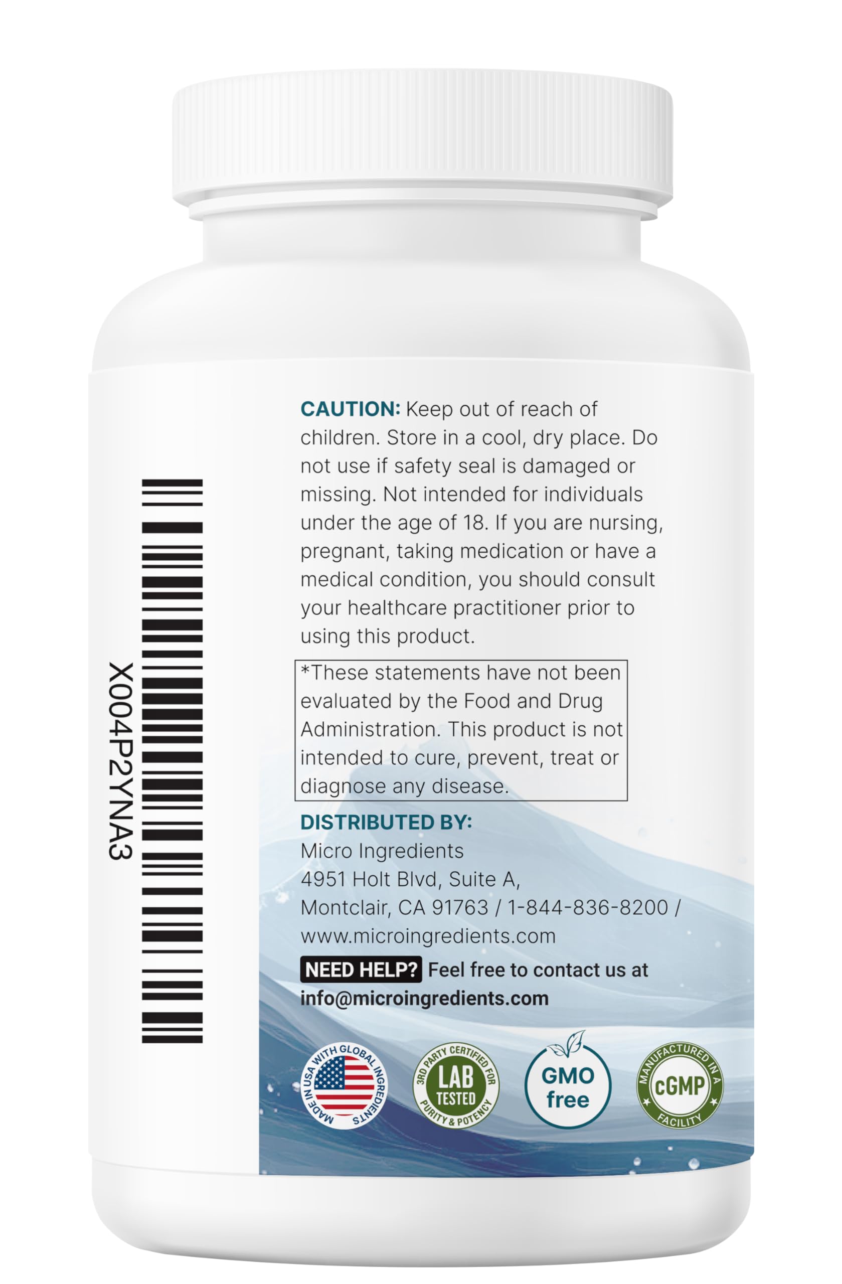 Micro Ingredients Pure Magnesium Complex, 300 Capsules | Triple Magnesium Glycinate, Malate, Taurate with Vitamin C | 100% Chelated | Supports Muscles, Nerves, & Energy | Only Active Ingredients Micro Ingredients Au supplements