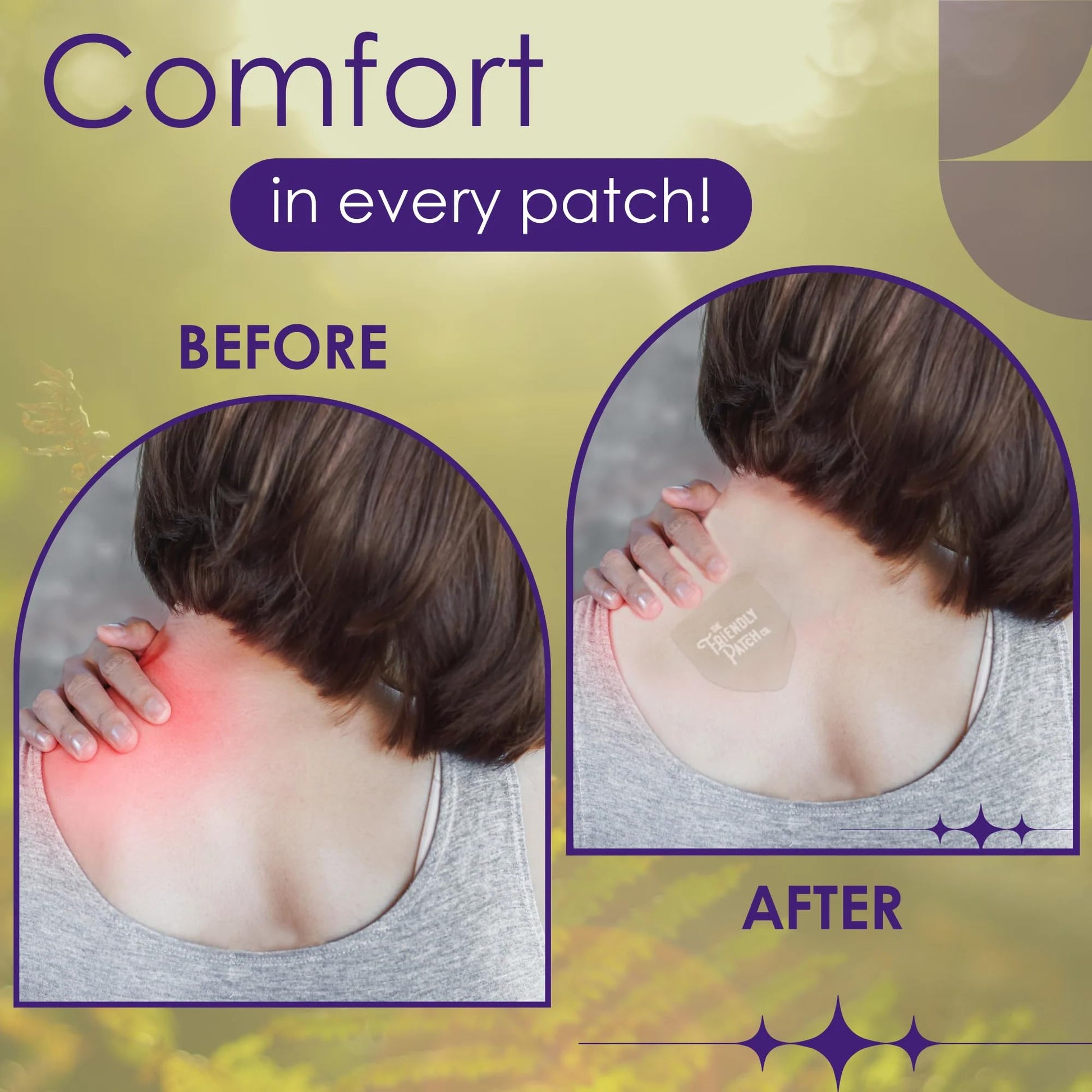 Relief Day Patch - Arnica, White Willow Bark, Saffron & Peppermint for Soreness and discomfort for Women and Men The Friendly Patch CO. Au supplements