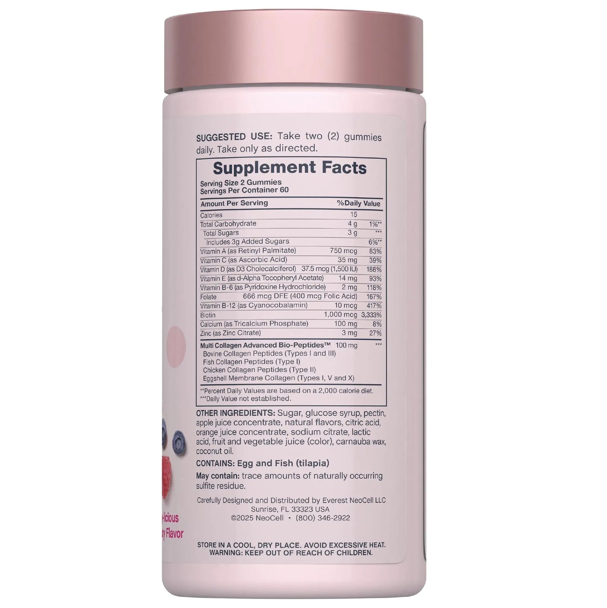 NeoCell Women's Multi Gummy with Collagen | 120 Gummies | Essential Vitamins & Minerals | Berry Flavor Supplement NeoCell Au supplements