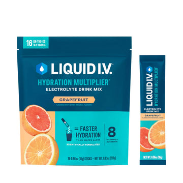 Liquid I.V.® Hydration Multiplier - Grapefruit | Electrolyte Powder Drink Mix | 1 Pack (16 Servings) Liquid I.V. Au supplements