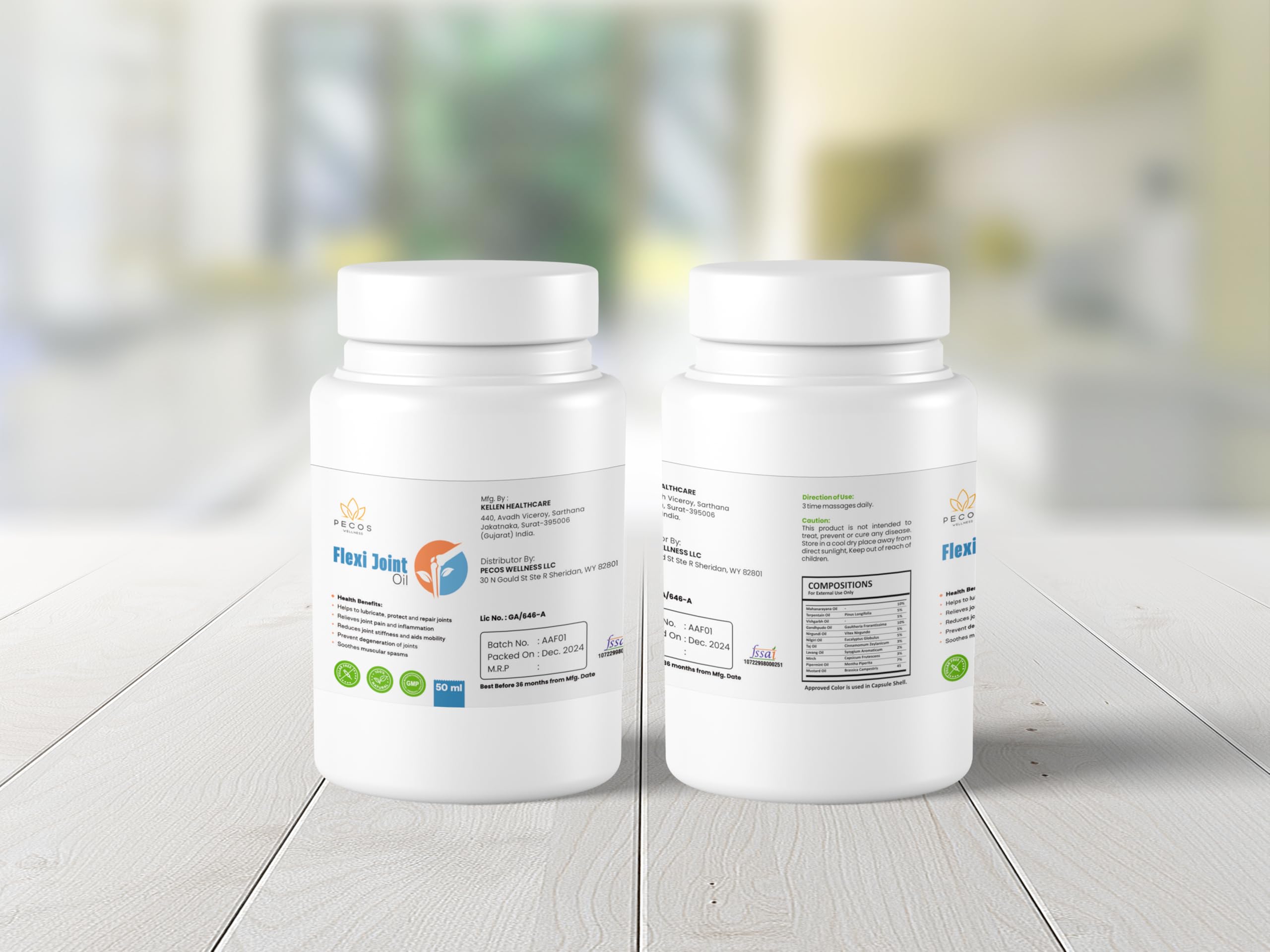 PECOS WELLNESS Flexi Joint Oil, Dietary Supplement PECOS WELLNESS Au supplements