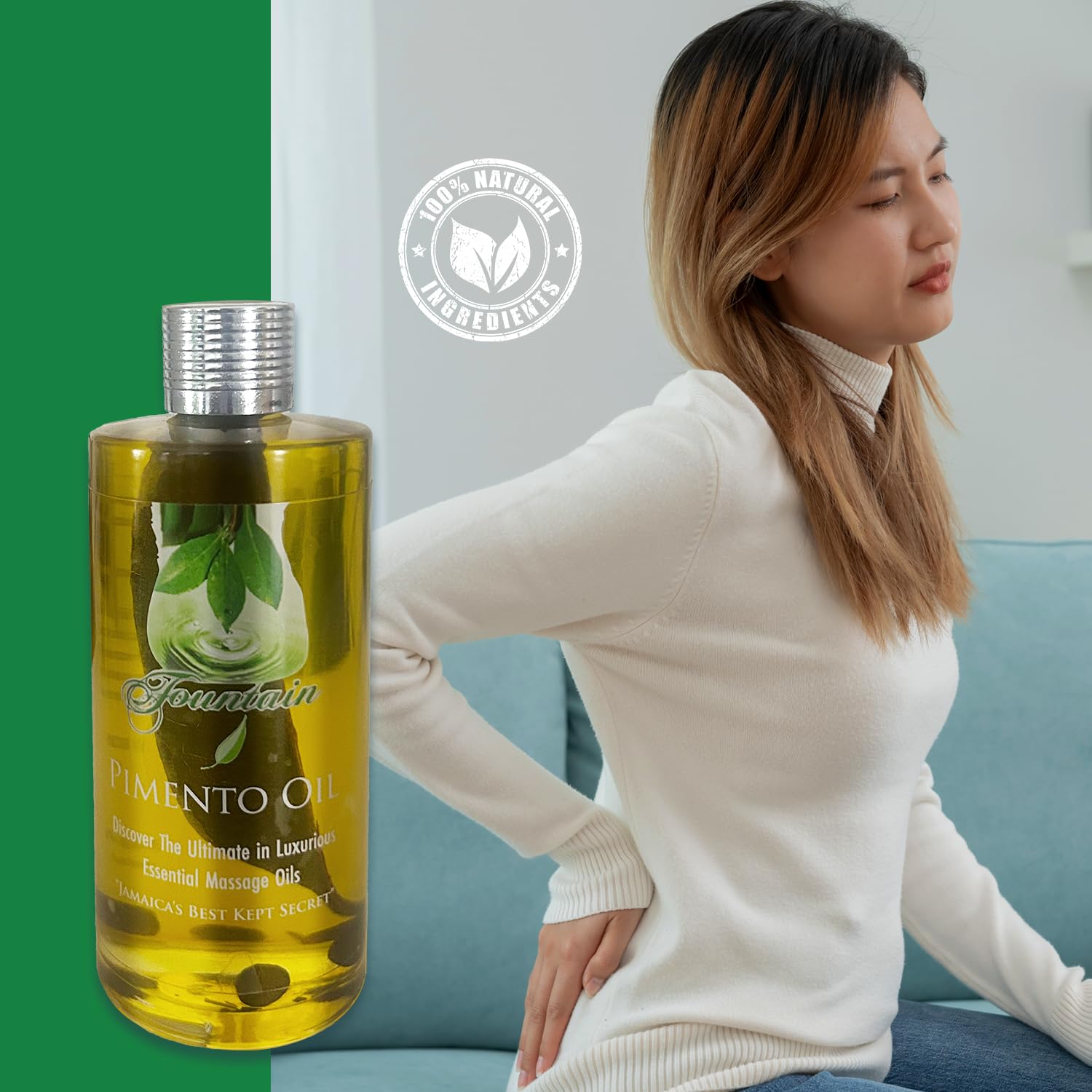 Fountain Pimento Oil 3.5oz for Natural Massage Therapy, Muscle Relief Oil Fountain Au supplements