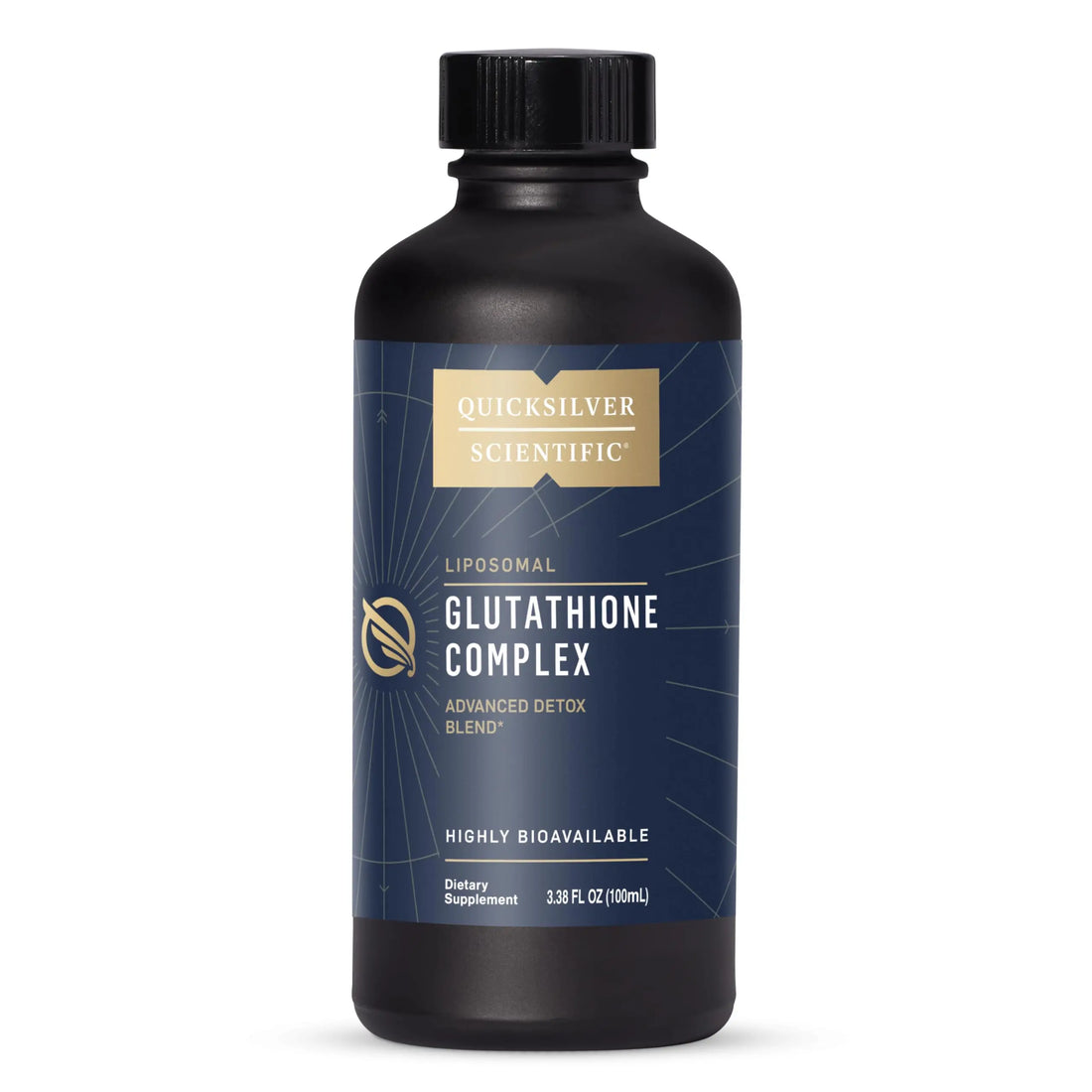 Quicksilver Scientific Glutathione Complex - Superior Absorption Antioxidant Supplement with Liquid Glutathione & Milk Thistle - Vitamin B Complex - Supplement for Daily Use (3.38 fl oz) Quicksilver Scientific Au supplements